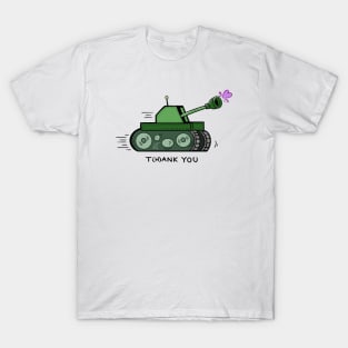 Tank You - T(h)ank You Funny Pun Joke T-Shirt